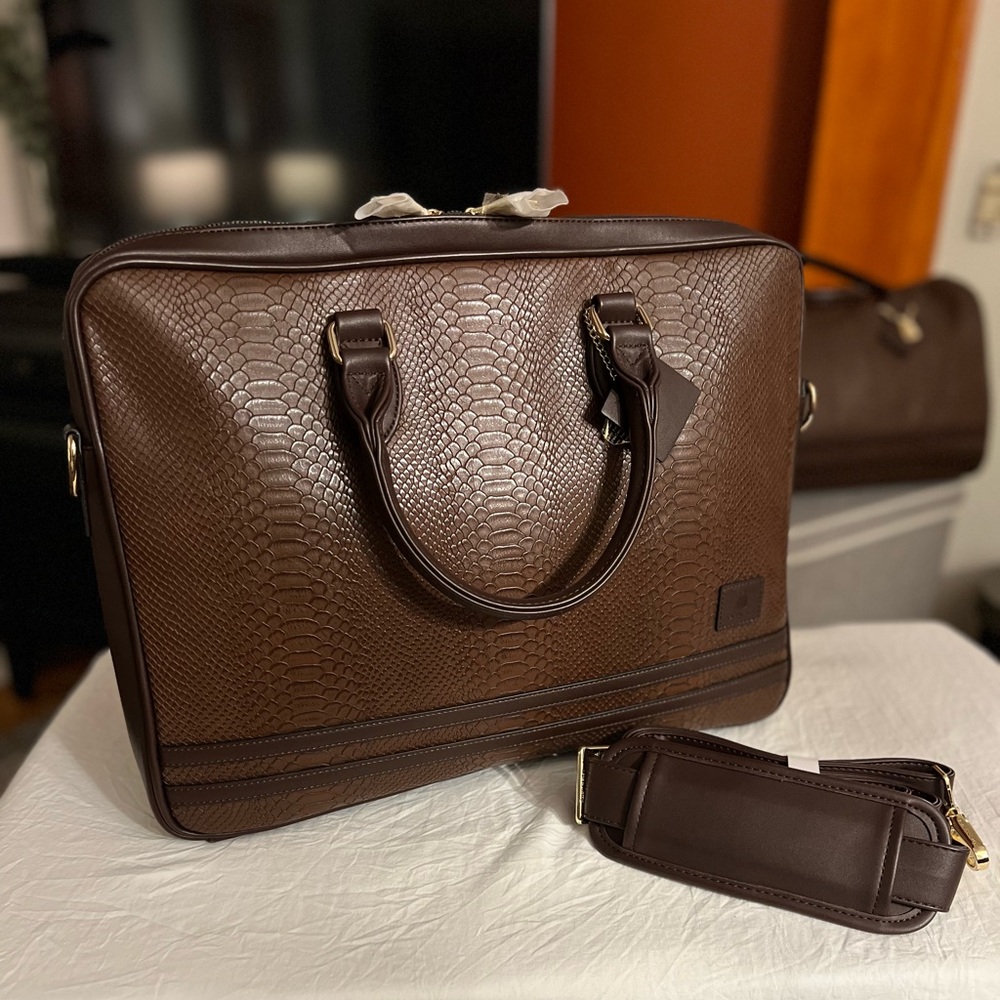 Laptop Bag.:  Chocolate Brown